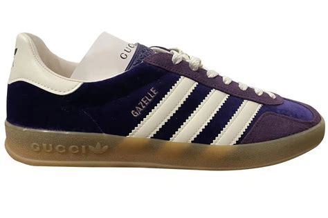 gucci adidas gazelle purple|gucci gazelle purple velvet.